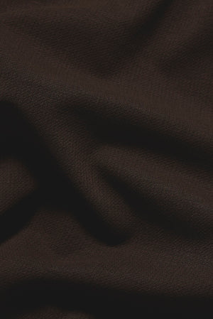 Textured Jersey T-Shirt in Chocolate