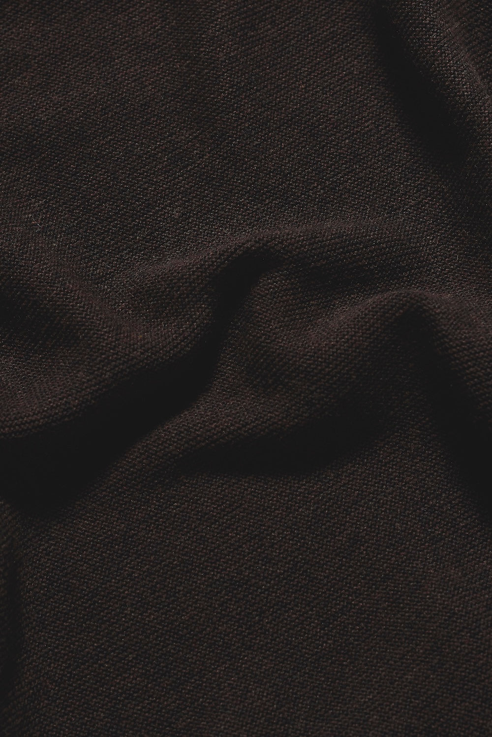 Textured Knitted Crew Neck T-shirt in Chocolate