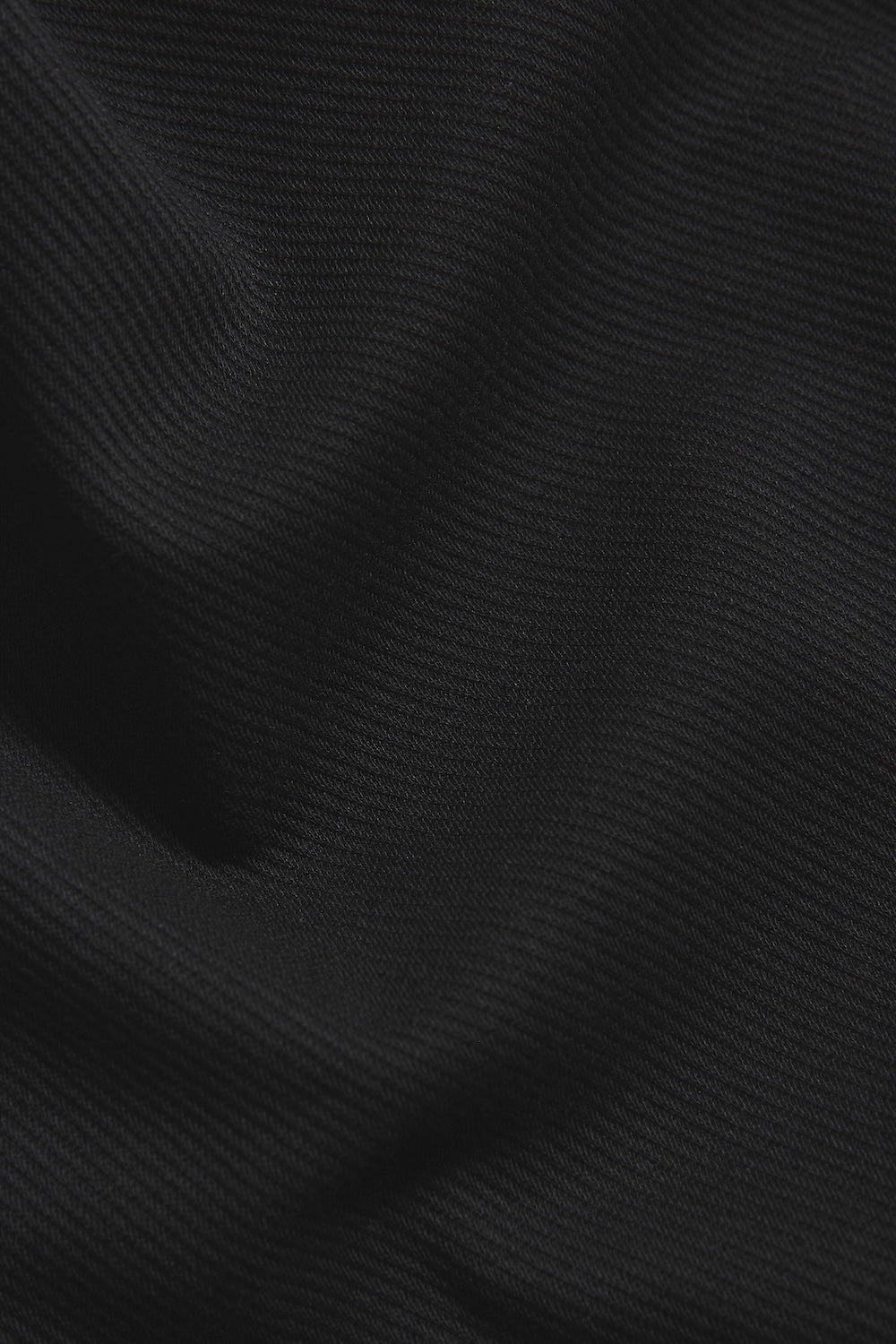 Twill Jersey Overshirt in Black