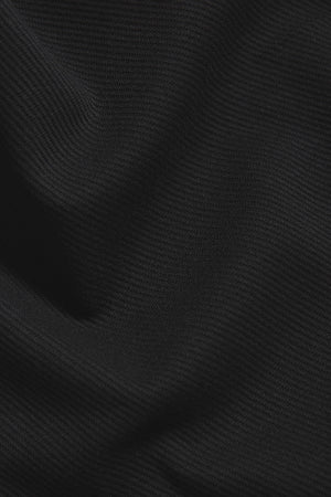 Twill Jersey Overshirt in Black