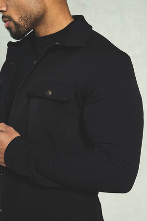 Twill Textured Shirt in Black