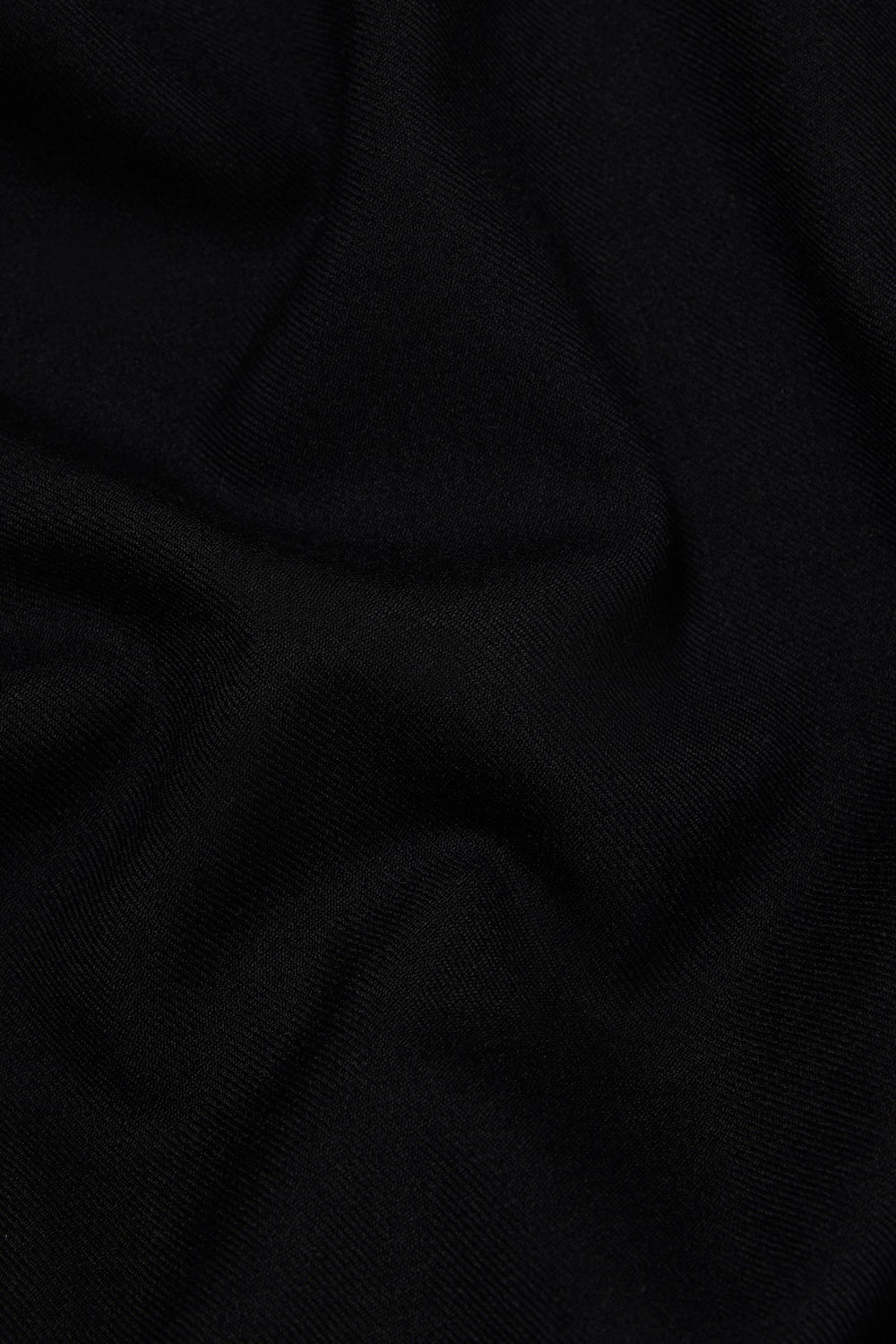 Woven Popper Overshirt in Black