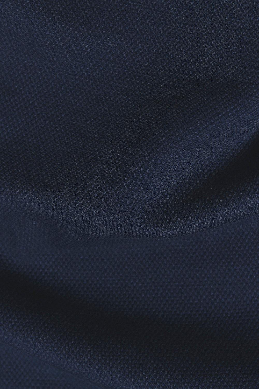 Zip Neck Polo Shirt in Navy