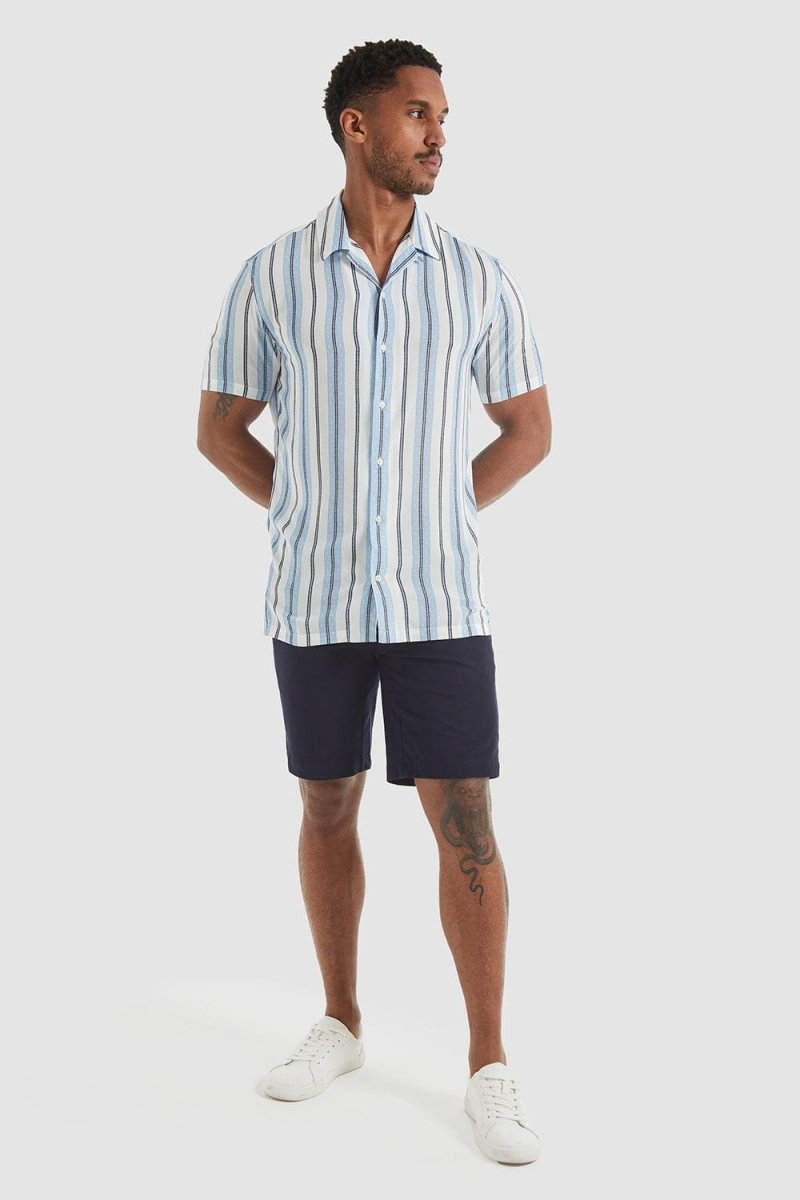 Aztec Stripe Print Shirt - TAILORED ATHLETE - ROW