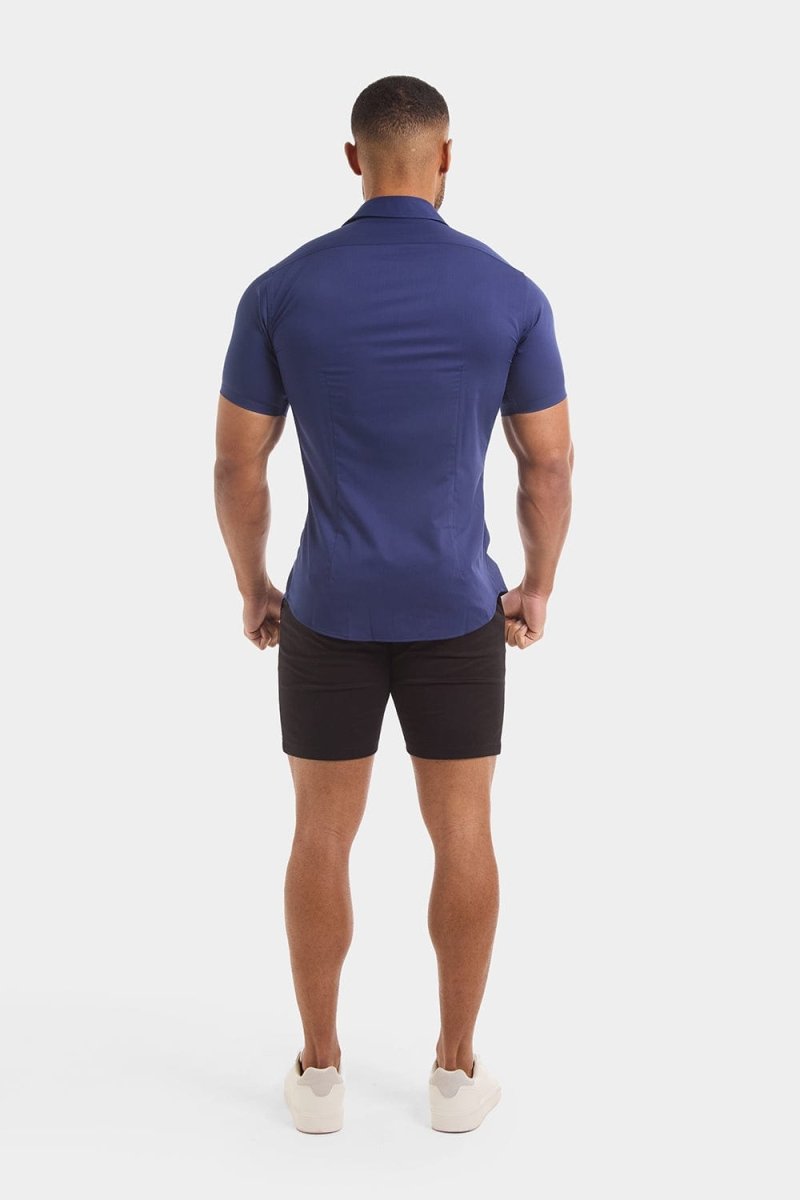 Muscle Fit Chino Shorts in Black - TAILORED ATHLETE - ROW