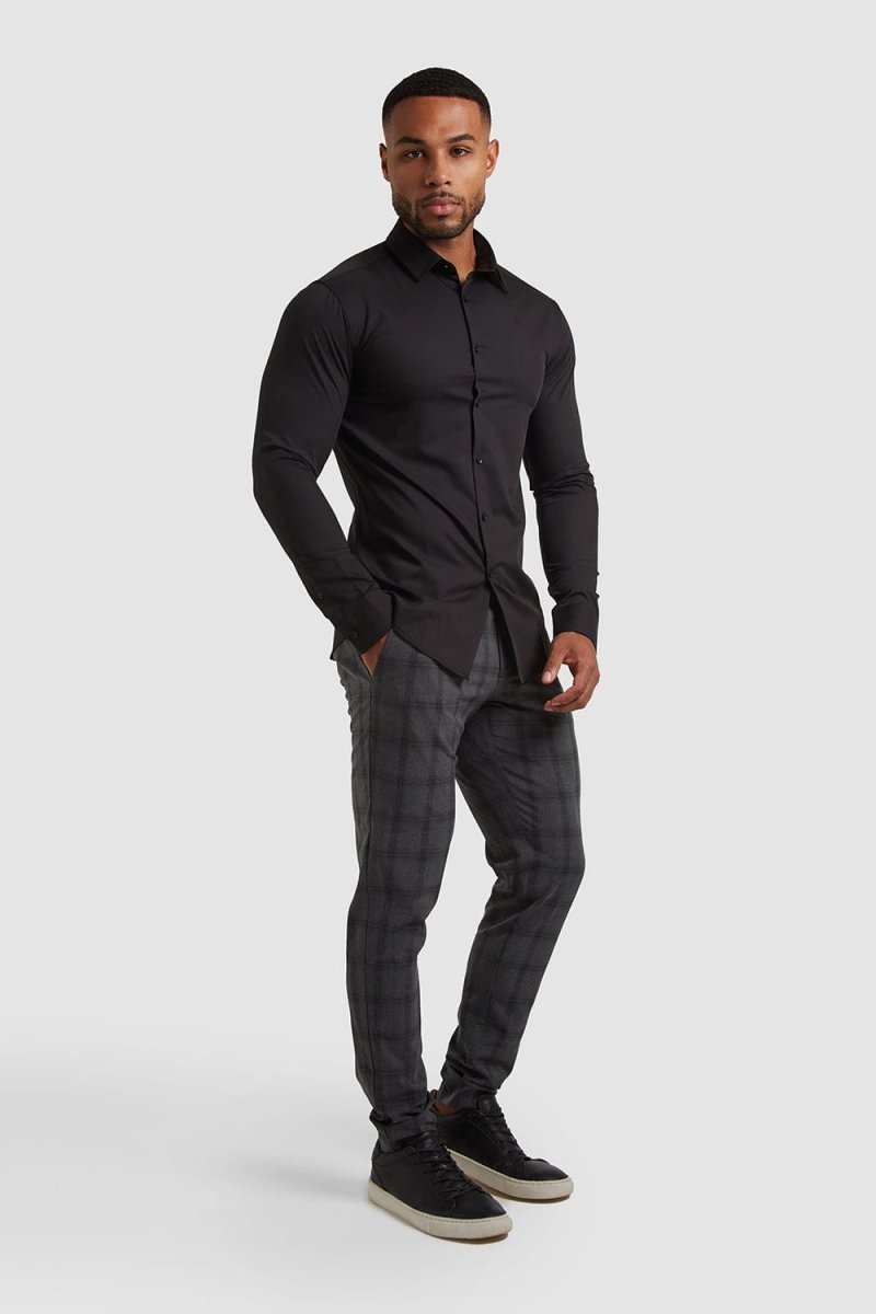Bamboo Shirt in Black - TAILORED ATHLETE - ROW