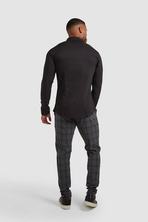 Bamboo Shirt in Black - TAILORED ATHLETE - ROW