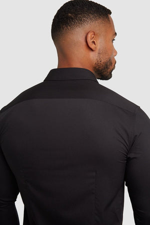 Bamboo Shirt in Black - TAILORED ATHLETE - ROW