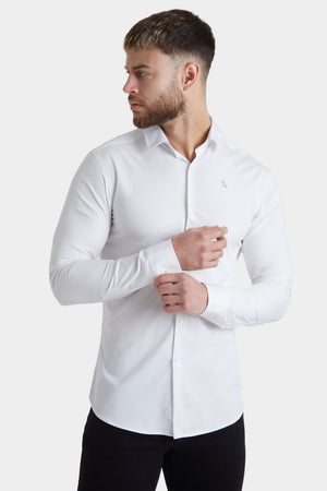 Bamboo Shirt in White - TAILORED ATHLETE - ROW