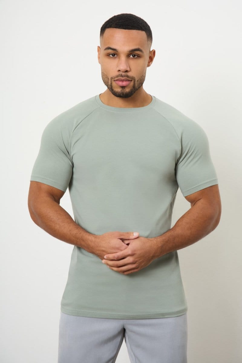 Muscle Fit T-Shirt in Sage - TAILORED ATHLETE - ROW