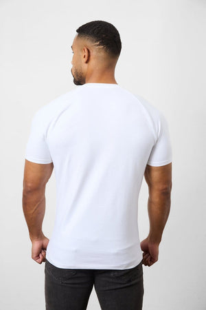 7 Pack Muscle Fit Crew Neck T-Shirt in White - TAILORED ATHLETE - ROW