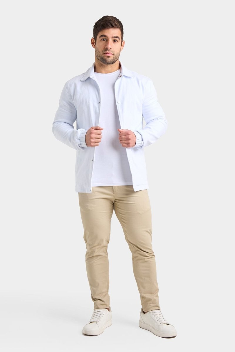 Summer Jacket in White - TAILORED ATHLETE - ROW