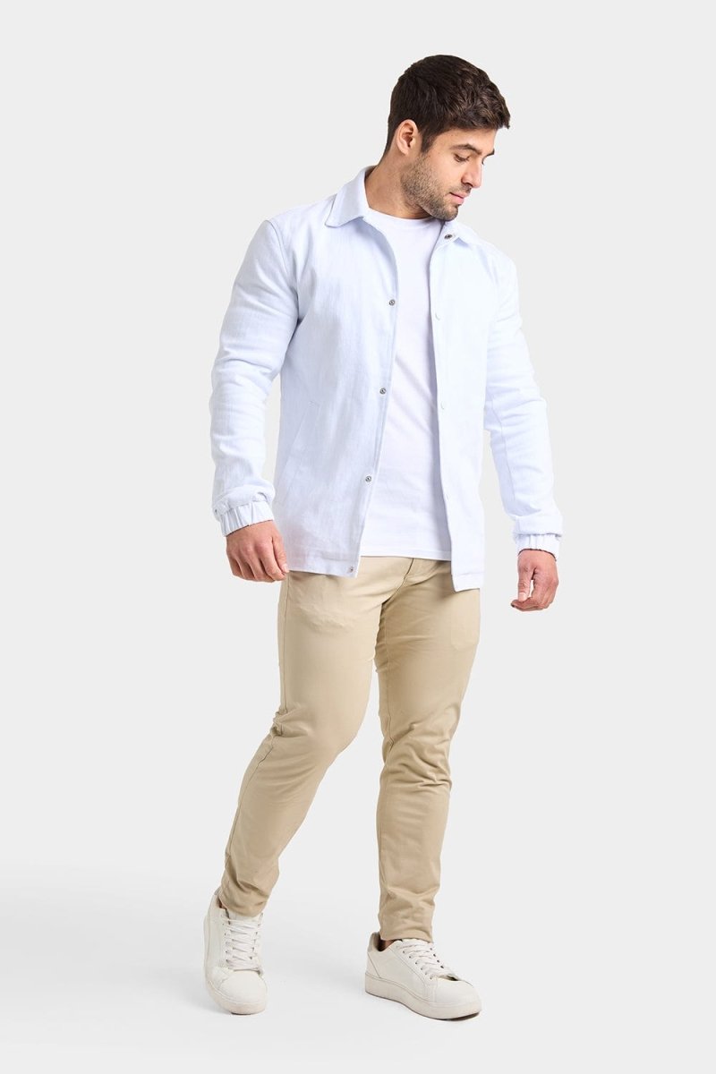 Summer Jacket in White - TAILORED ATHLETE - ROW