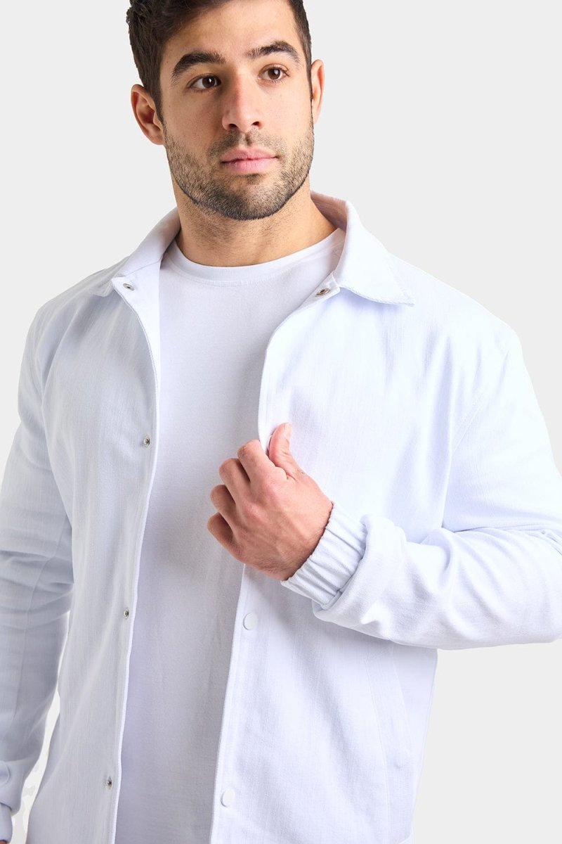 Summer Jacket in White - TAILORED ATHLETE - ROW