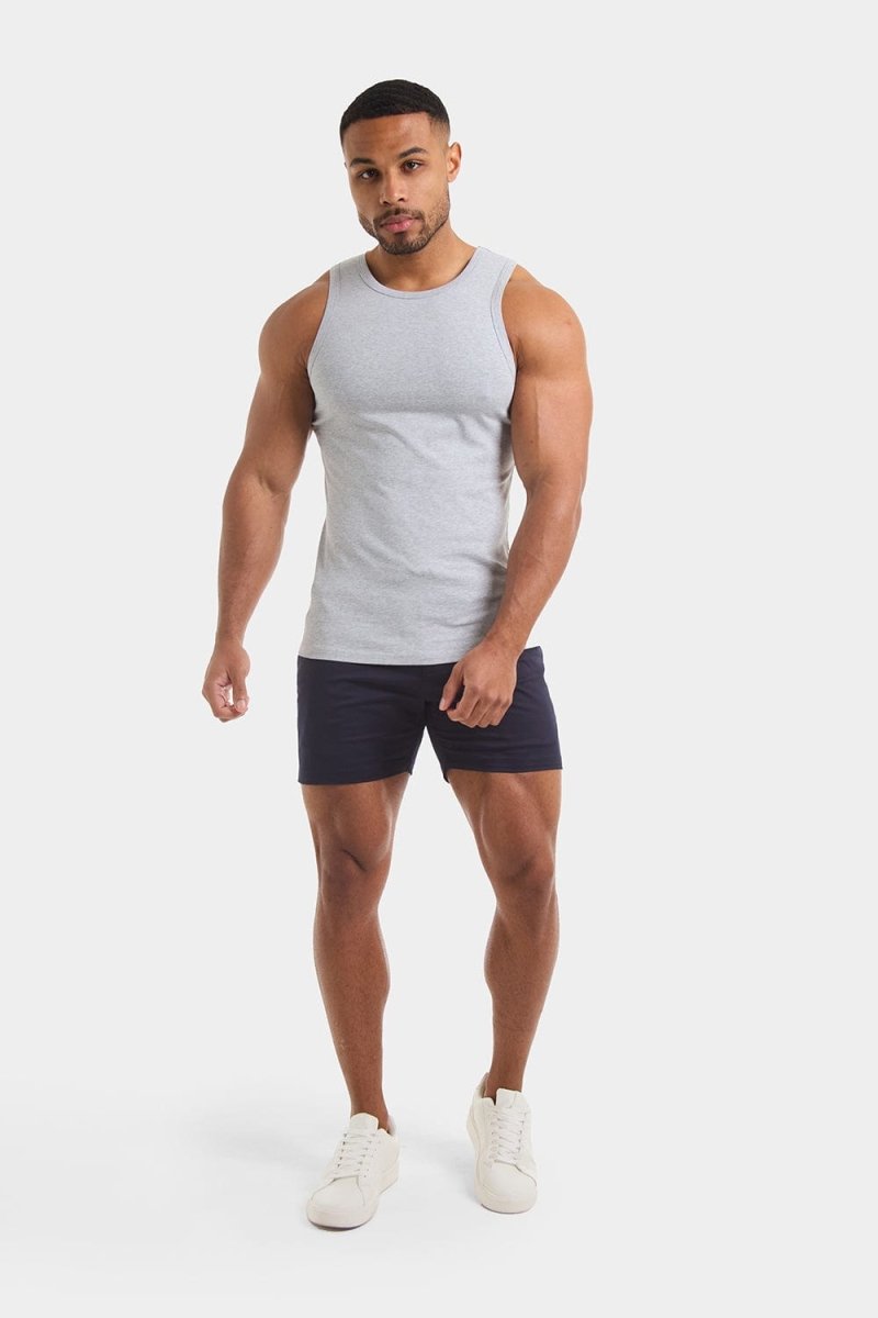 Muscle Fit Vest in Grey Marl - TAILORED ATHLETE - ROW