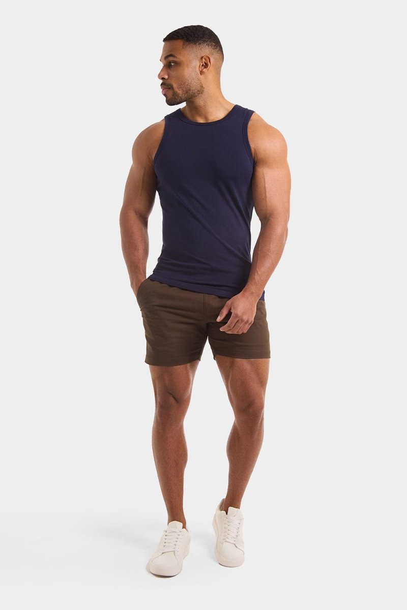 Muscle Fit Vest in True Navy - TAILORED ATHLETE - ROW
