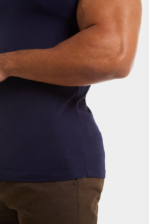 Muscle Fit Vest in True Navy - TAILORED ATHLETE - ROW