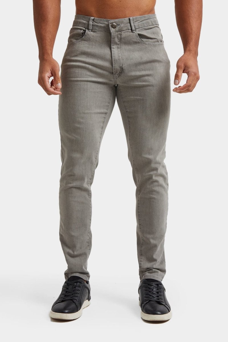 Muscle Fit Jeans in Light Grey - TAILORED ATHLETE - ROW