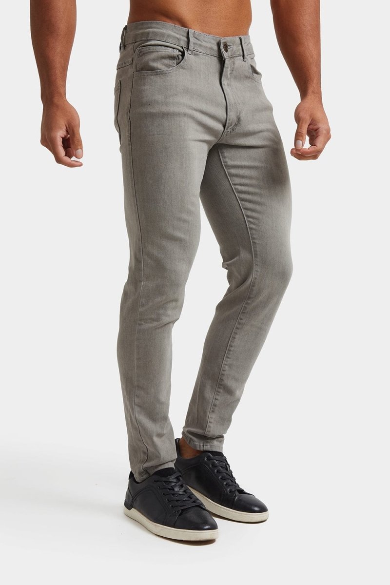 Muscle Fit Jeans in Light Grey - TAILORED ATHLETE - ROW