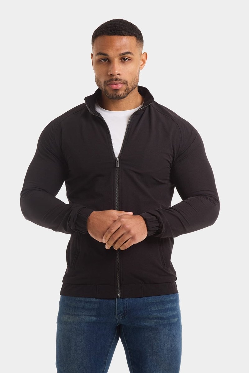 Harrington Jacket in Black - TAILORED ATHLETE - ROW