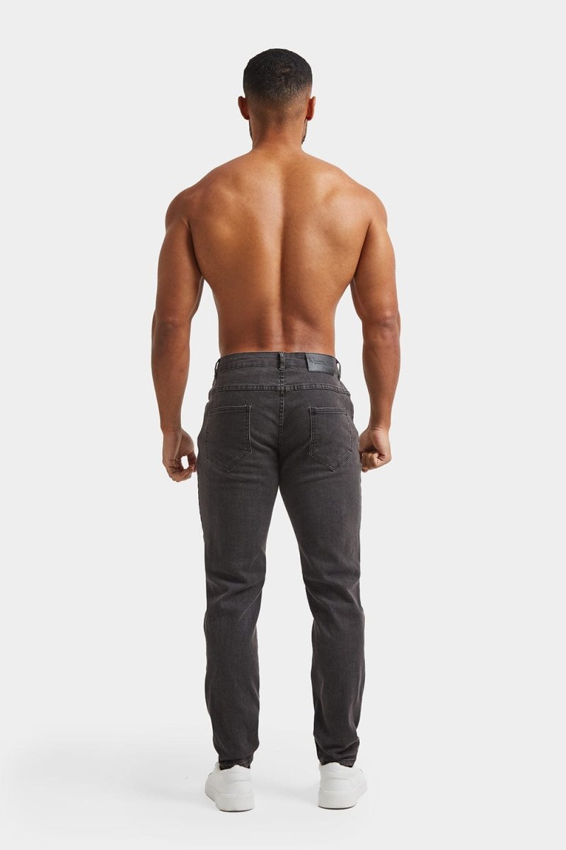 Muscle Fit Jeans in Dark Grey - TAILORED ATHLETE - ROW