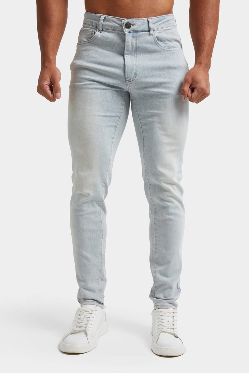 Muscle Fit Jeans in Sky Blue - TAILORED ATHLETE - ROW
