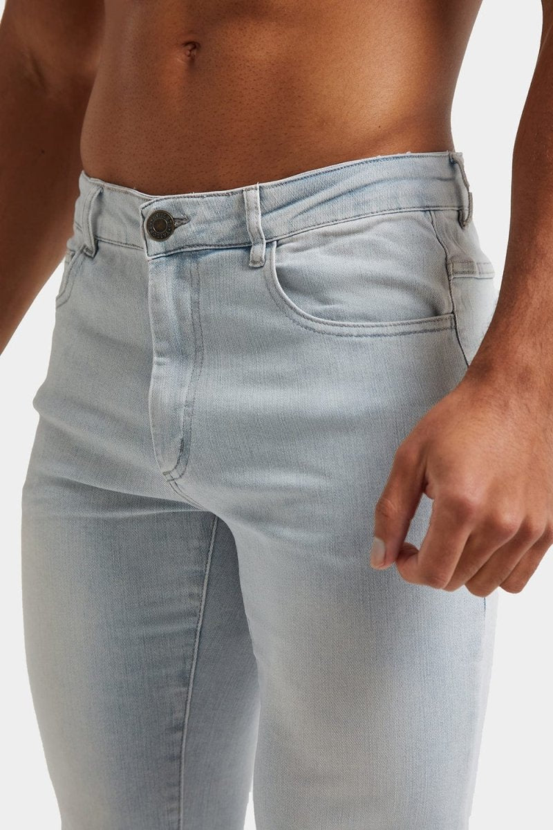 Muscle Fit Jeans in Sky Blue - TAILORED ATHLETE - ROW