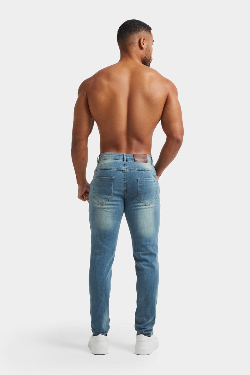 Muscle Fit Jeans in Light Blue - TAILORED ATHLETE - ROW