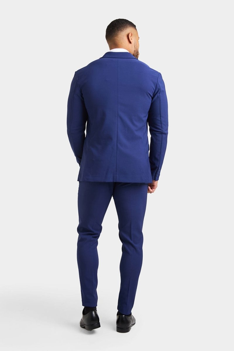 True Muscle Fit Tech Suit Trousers in Ink Blue - TAILORED ATHLETE - ROW