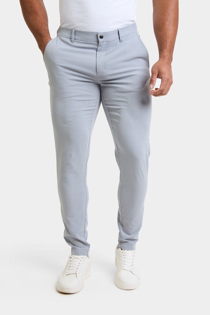 Performance Chino Trouser in Grey - TAILORED ATHLETE - ROW