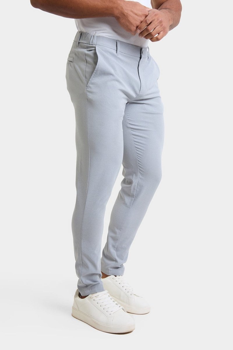 Performance Chino Trouser in Grey - TAILORED ATHLETE - ROW