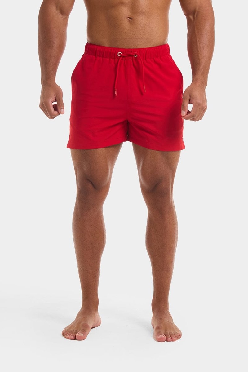 Plain Swim Shorts in Red - TAILORED ATHLETE - ROW