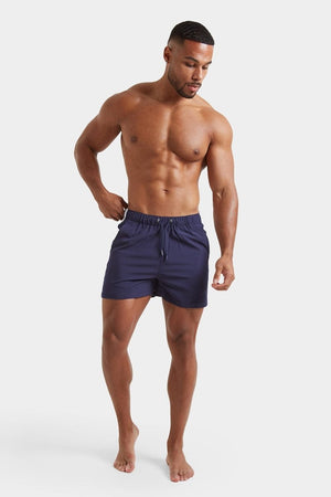 Side Stripe Swim Short in Navy - TAILORED ATHLETE - ROW