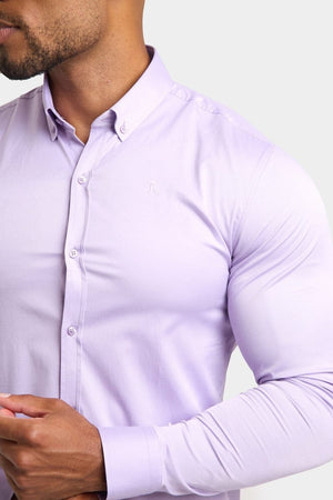 Muscle Fit Signature Shirt in Lilac - TAILORED ATHLETE - ROW