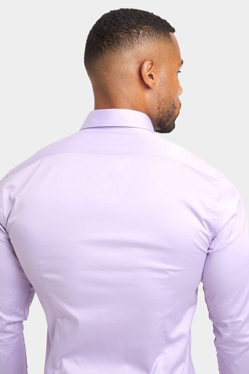 Muscle Fit Signature Shirt in Lilac - TAILORED ATHLETE - ROW