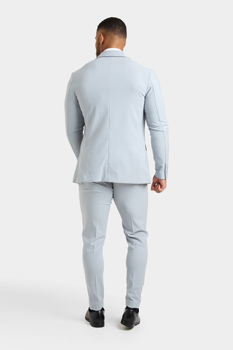 True Muscle Fit Tech Suit Jacket in Light Grey - TAILORED ATHLETE - ROW
