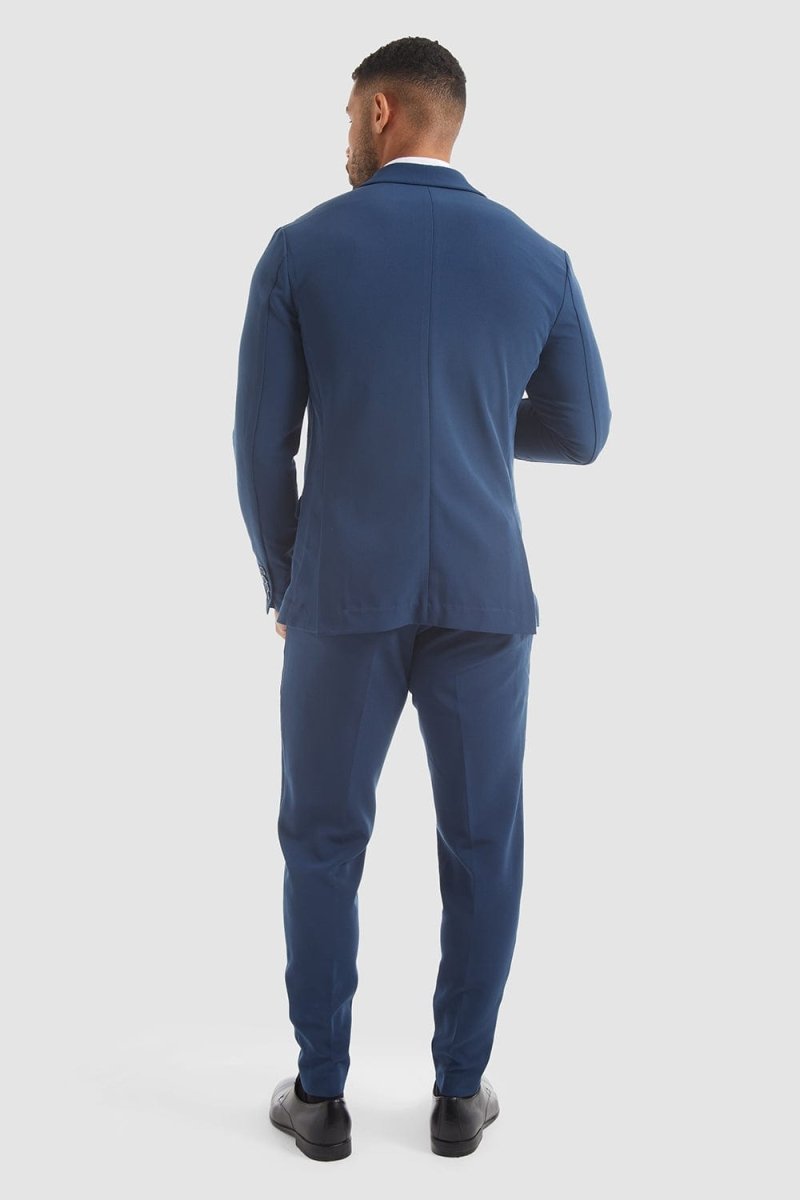 True Muscle Fit Tech Suit Jacket in Navy - TAILORED ATHLETE - ROW