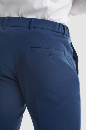 True Muscle Fit Tech Suit Trousers in Navy - TAILORED ATHLETE - ROW