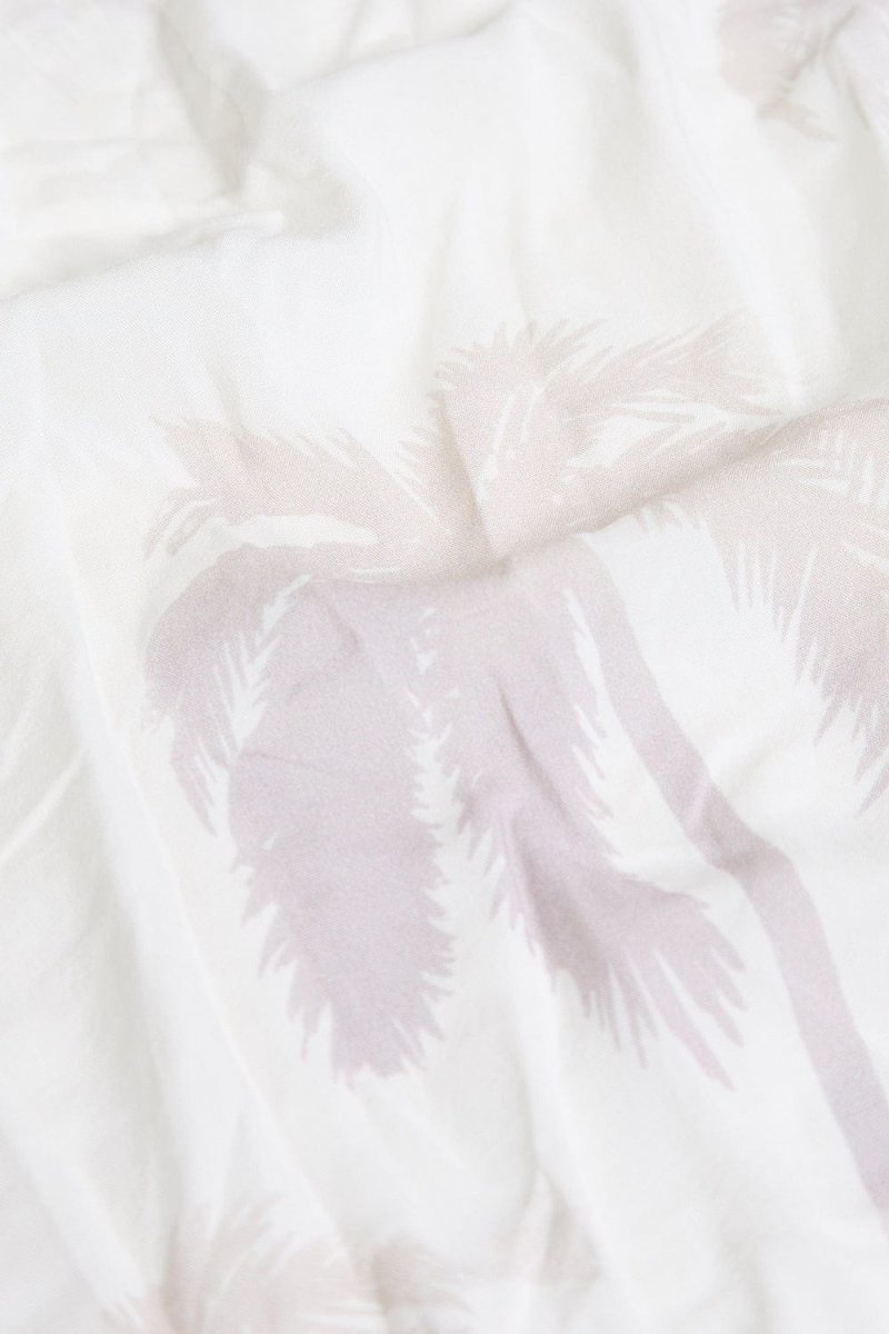 Printed Shirt in Stone Faded Palm - TAILORED ATHLETE - ROW