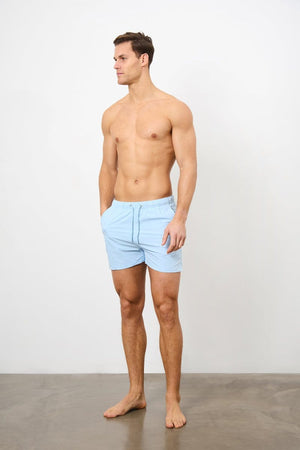 Plain Swim Short in Soft Blue - TAILORED ATHLETE - ROW
