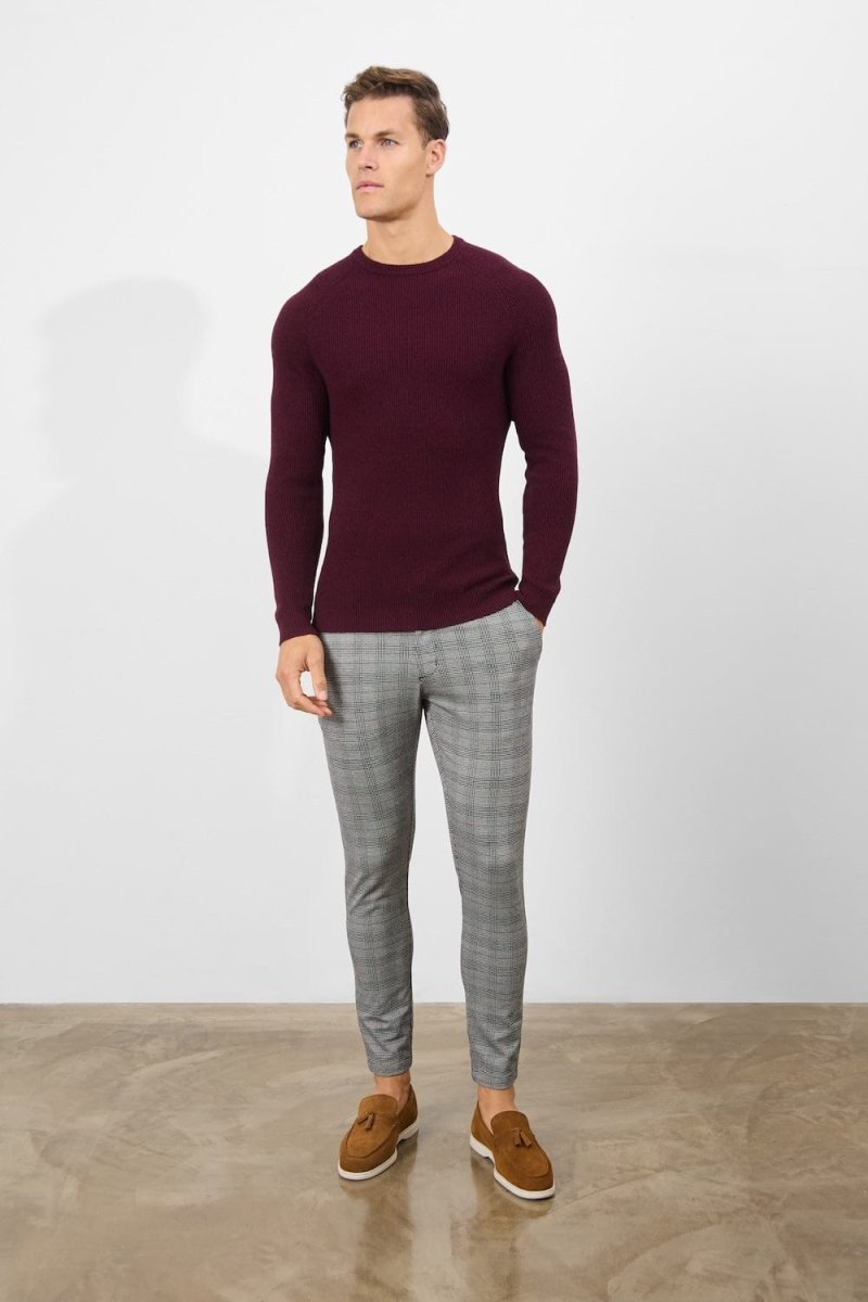 Heritage Check Trousers in Black - TAILORED ATHLETE - ROW