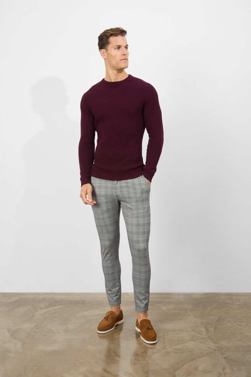 Heritage Check Trousers in Black - TAILORED ATHLETE - ROW