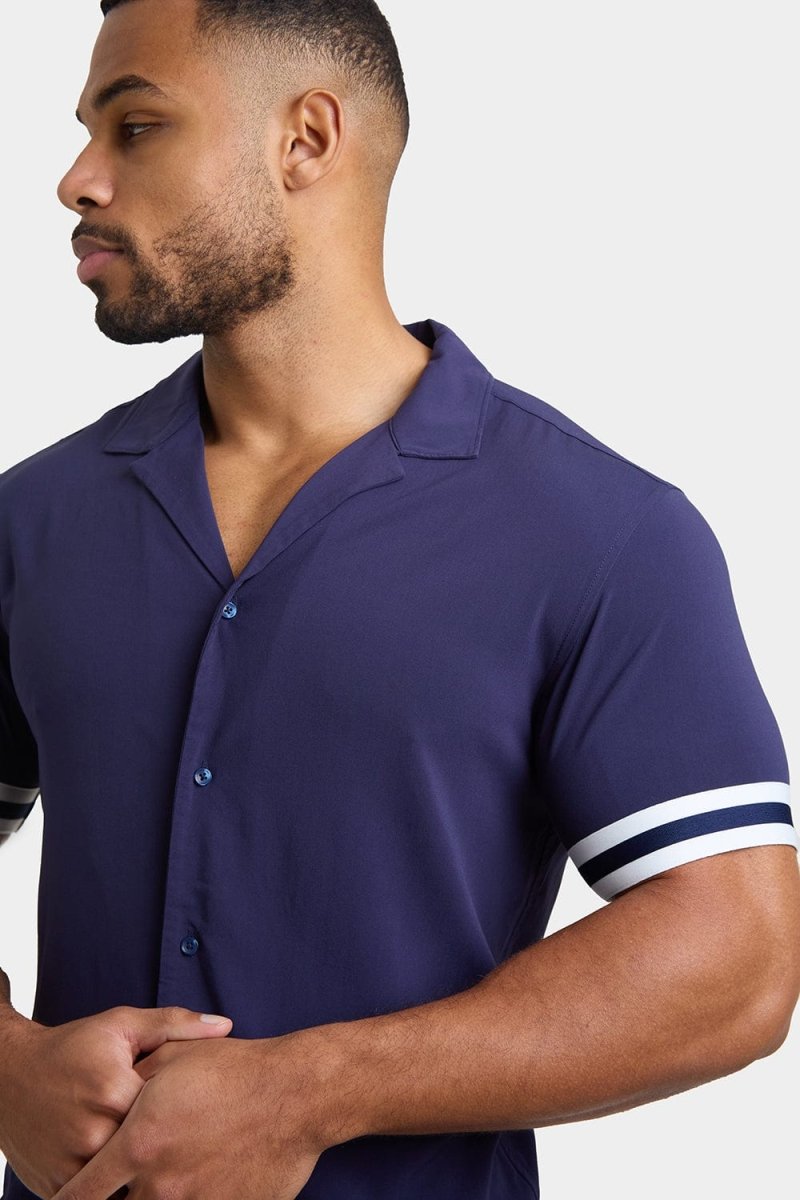Resort Shirt in Navy - TAILORED ATHLETE - ROW
