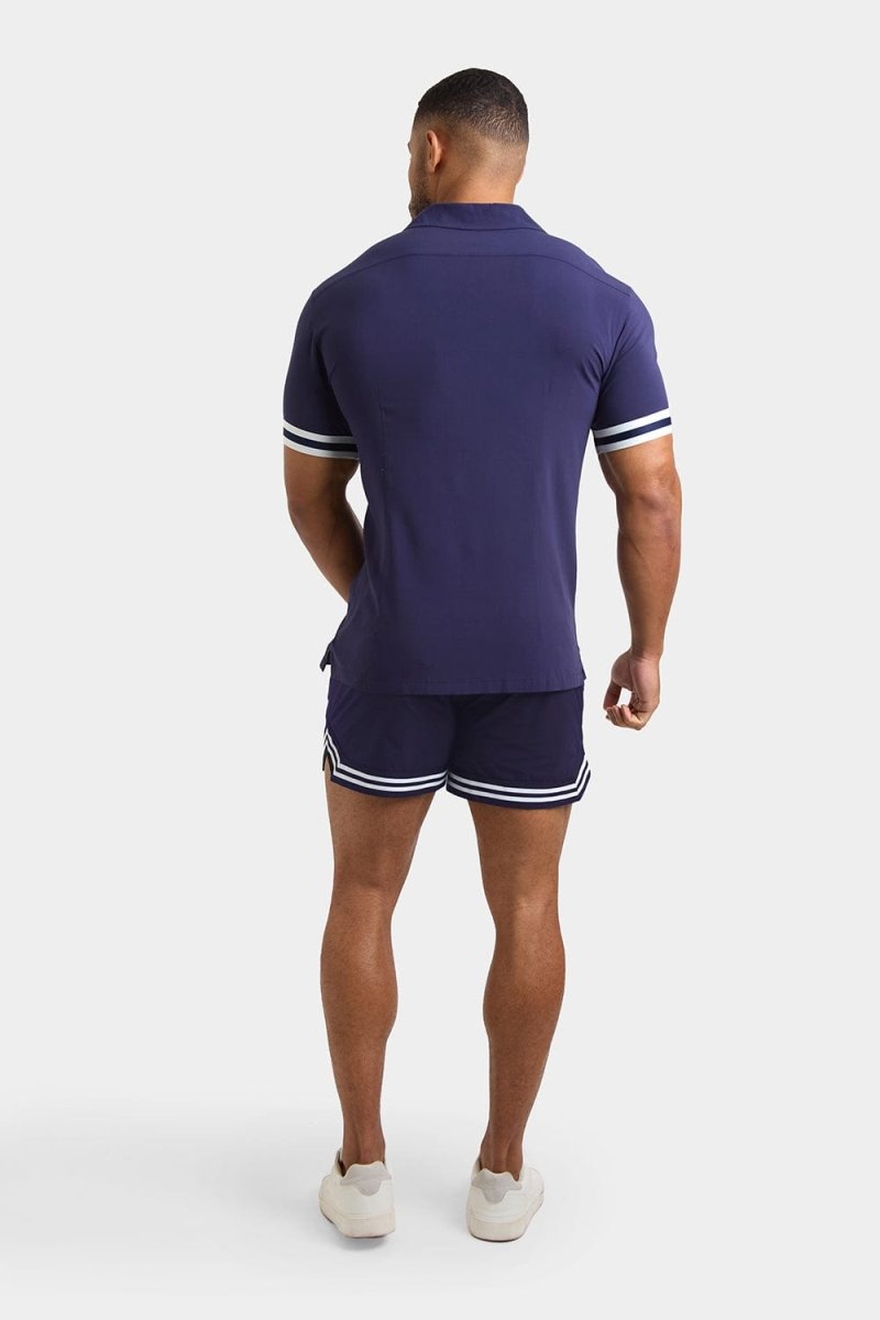 Resort Shirt in Navy - TAILORED ATHLETE - ROW