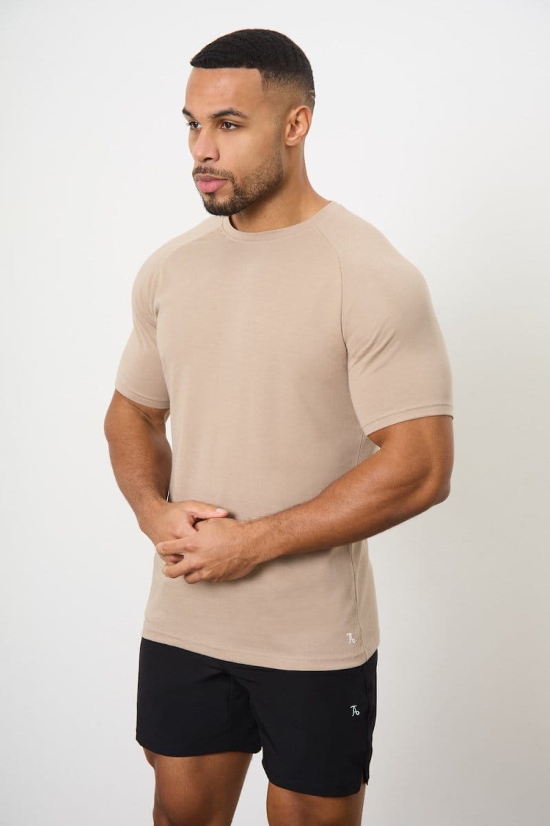 5 Pack Essential Training Top in Mid Grey/ Sand/ Rose/ Wood Rose/ White - TAILORED ATHLETE - ROW