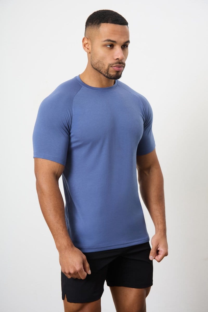 5 Pack Essential Training Top in Black/ Charcoal/ White/ Navy/ Slate Blue - TAILORED ATHLETE - ROW