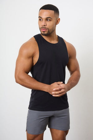 3 Pack Essential Training Vest in Black/ Mid Grey/ White - TAILORED ATHLETE - ROW