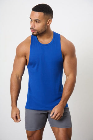 3 Pack Essential Training Vest in Cobalt Blue/ White/ Mint - TAILORED ATHLETE - ROW
