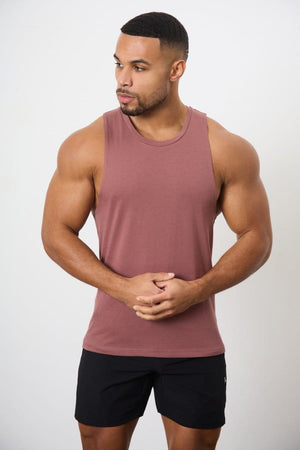 5 Pack Essential Training Vest in Mid Grey/ Sand/ Rose/ Wood Rose/ White - TAILORED ATHLETE - ROW