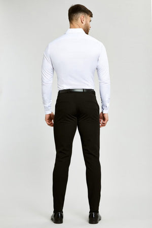 2 Pack Muscle Fit Dress Shirts in White - TAILORED ATHLETE - ROW